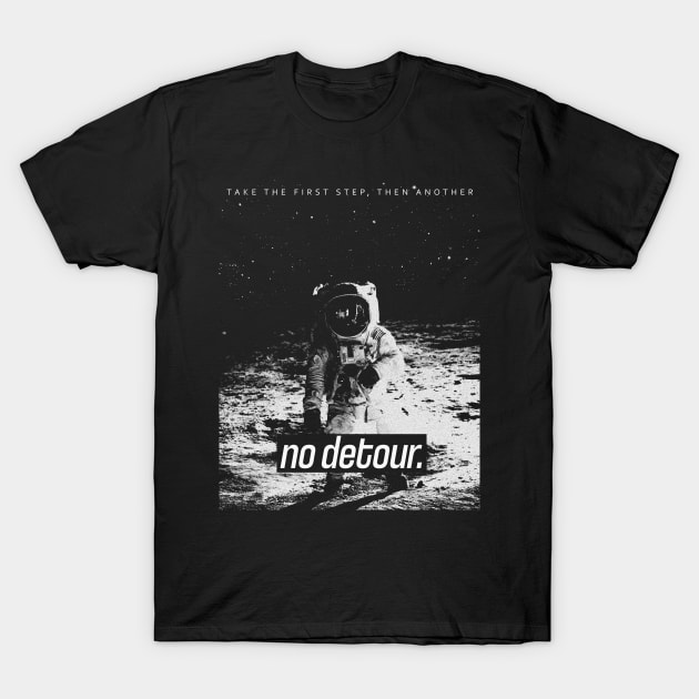 No Detour - Space Geek - Astronaut T-Shirt by Carbon Love